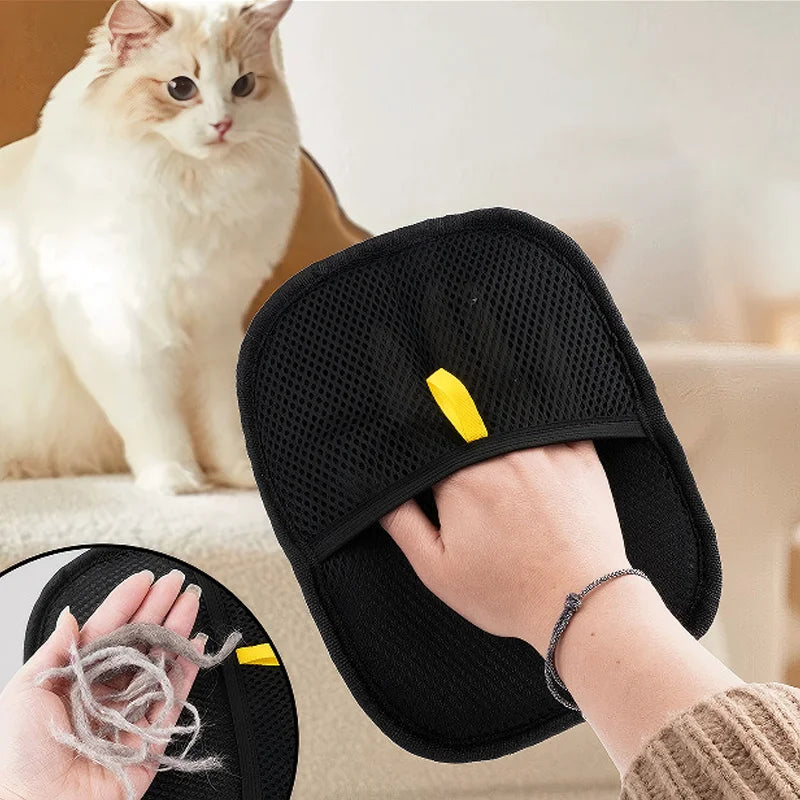 Pet Grooming Gloves Dog Cat Hair Remover Brush for Furniture