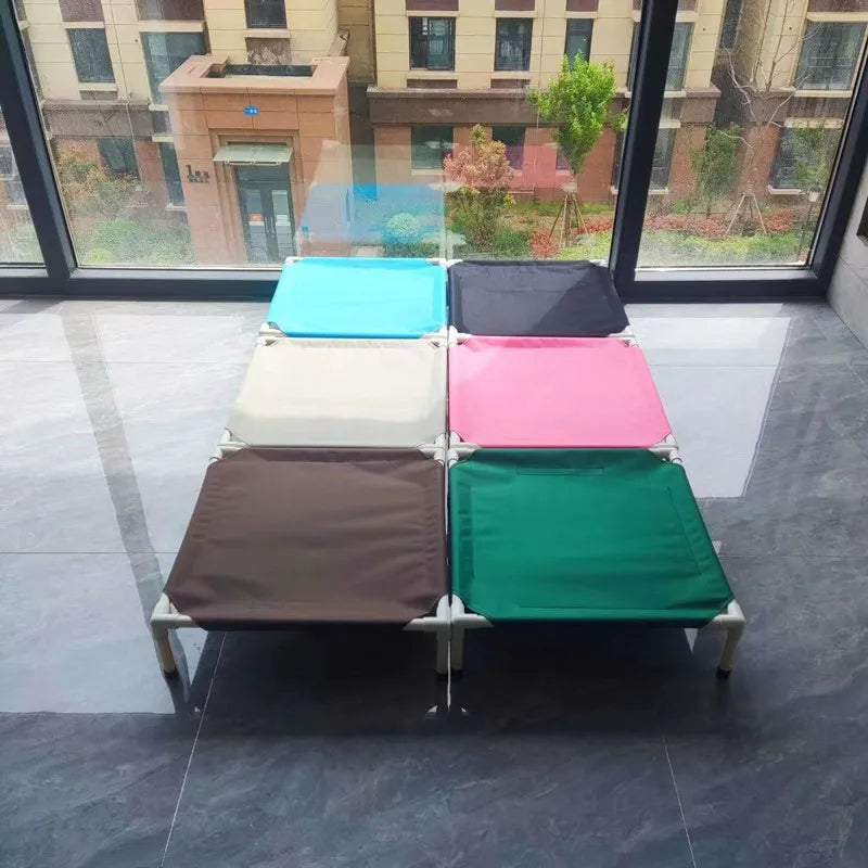 Elevated Folding Pet Camping Bed Portable Dog Cat Hammock Bed