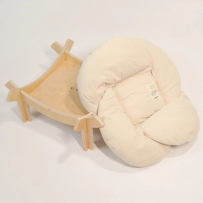 Petal Cat Bed Nest Soft Sleeping Cushion for Cats and Small Dogs