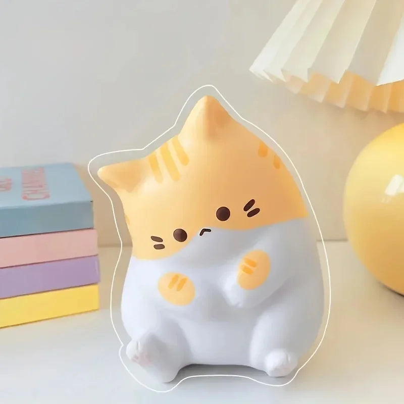Cute Cartoon Cat Squishy Toy Slow Rebound Stress Relief Fidget Ball