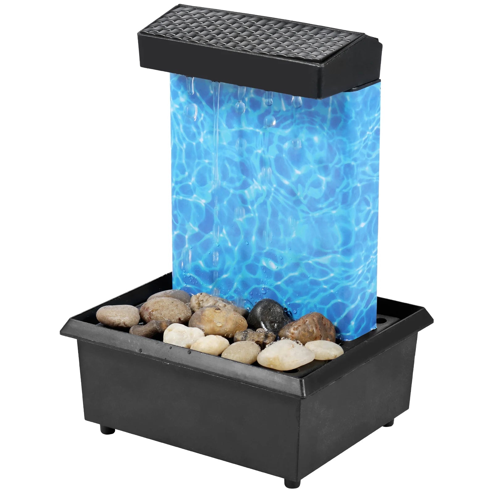 Tabletop Waterfall Fountain Relaxation Meditation Home Decor with Lights