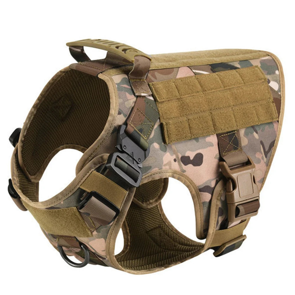Tactical Military Dog Harness Training Vest for Large Dogs