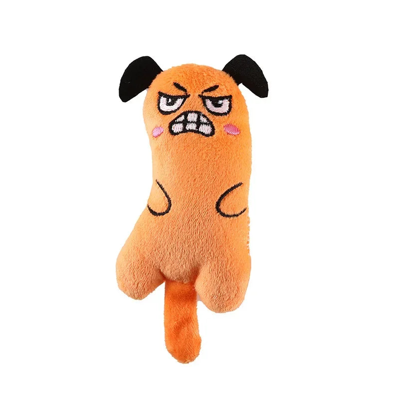 Cute Interactive Plush Cat Toy Catnip Chew Toy for Kittens