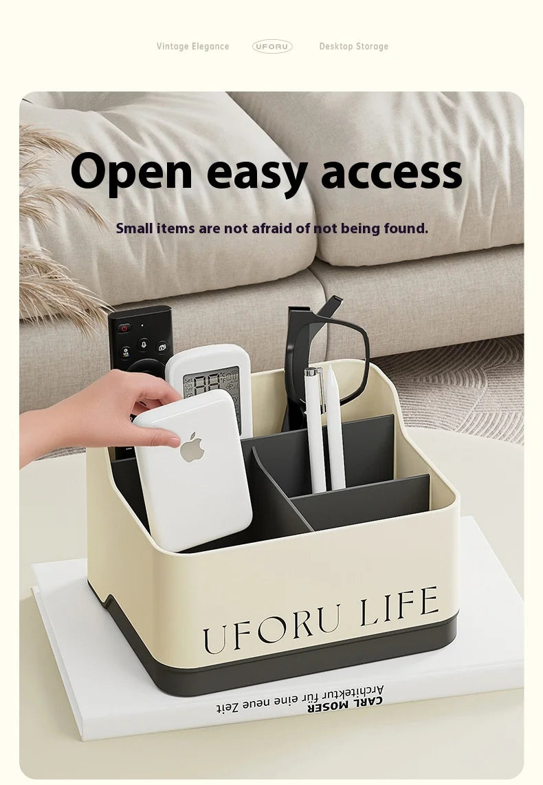 Desktop Storage Box Remote Control Organizer Stationery Holder