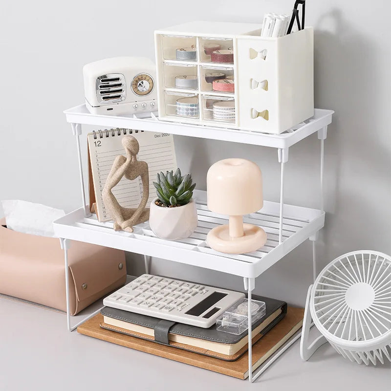 Home Closet Organizer Storage Shelf Space Saving Cabinet Rack