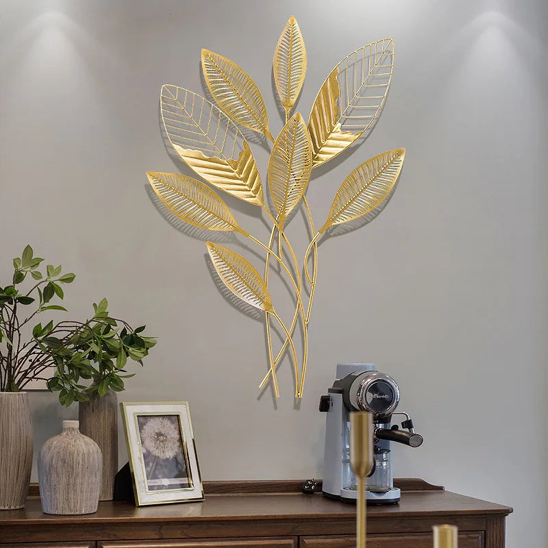 Modern Nordic Gold Metal Wall Decor Luxury Home Decoration