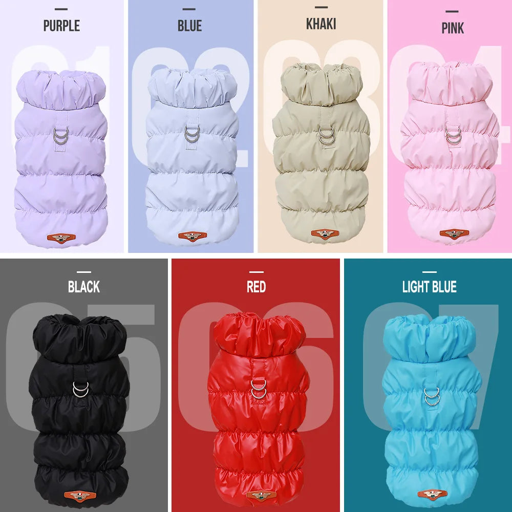 Warm Padded Dog Winter Coat Jacket for Small and Medium Dogs