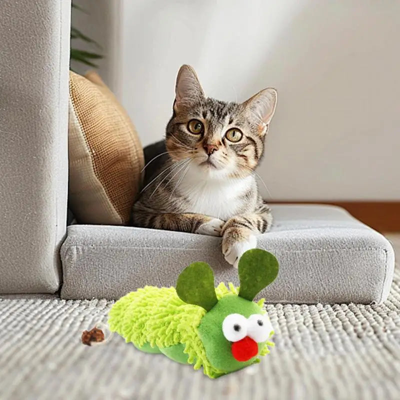 Soft Crinkle Cat Chew Toy Interactive Teething Toy for Cats