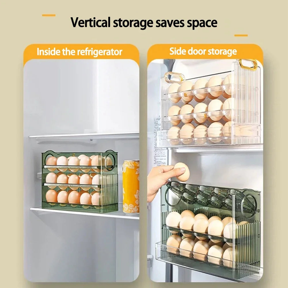 3 Tier Egg Organizer Refrigerator Egg Storage Container