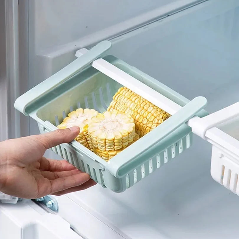 Kitchen Fridge Hanging Organizer Egg Fruit Storage Drawer Basket
