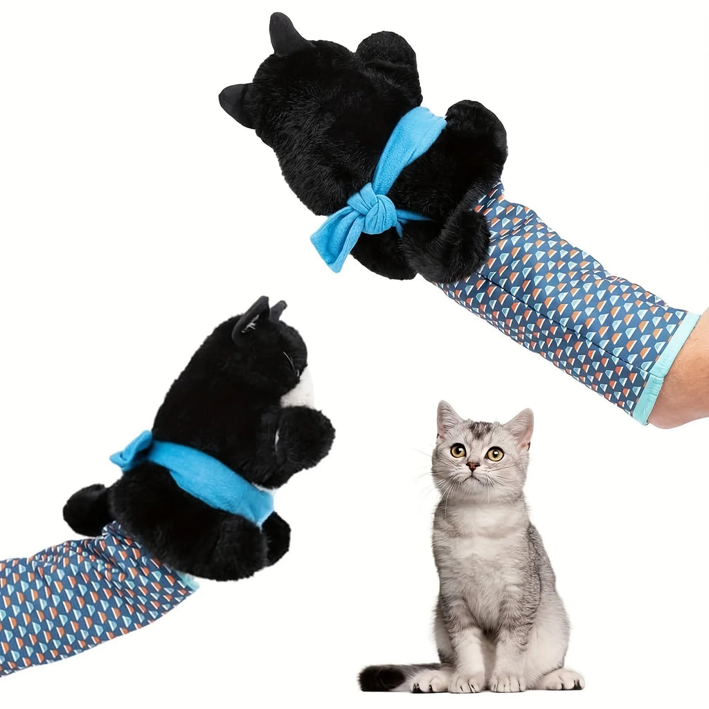 Interactive Plush Wrestling Cat Toy Poseable Stuffed Pet Toy
