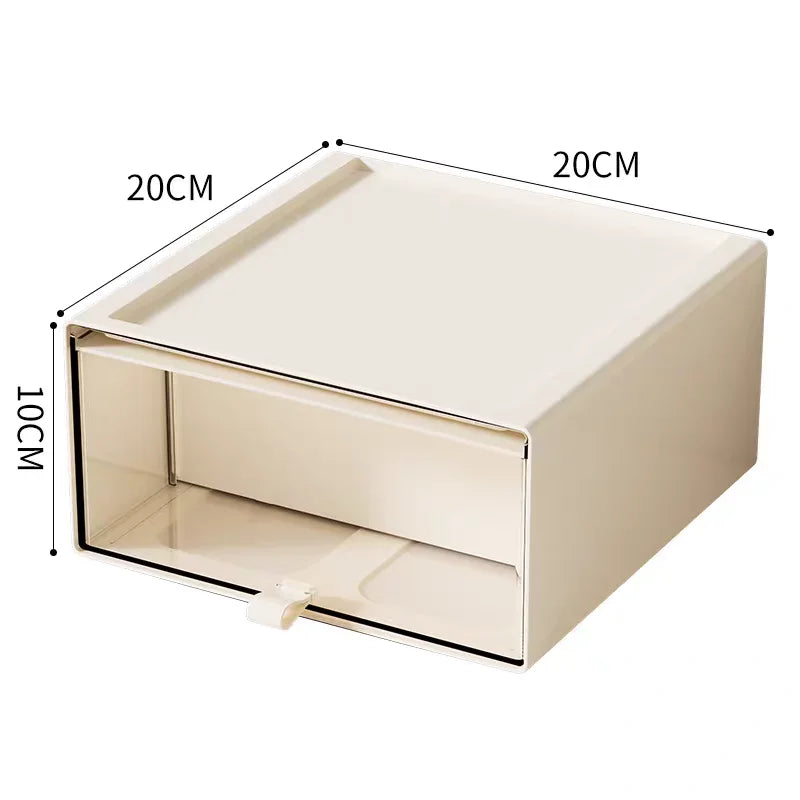 Desktop Storage Box with Drawers Collectibles Display Organizer