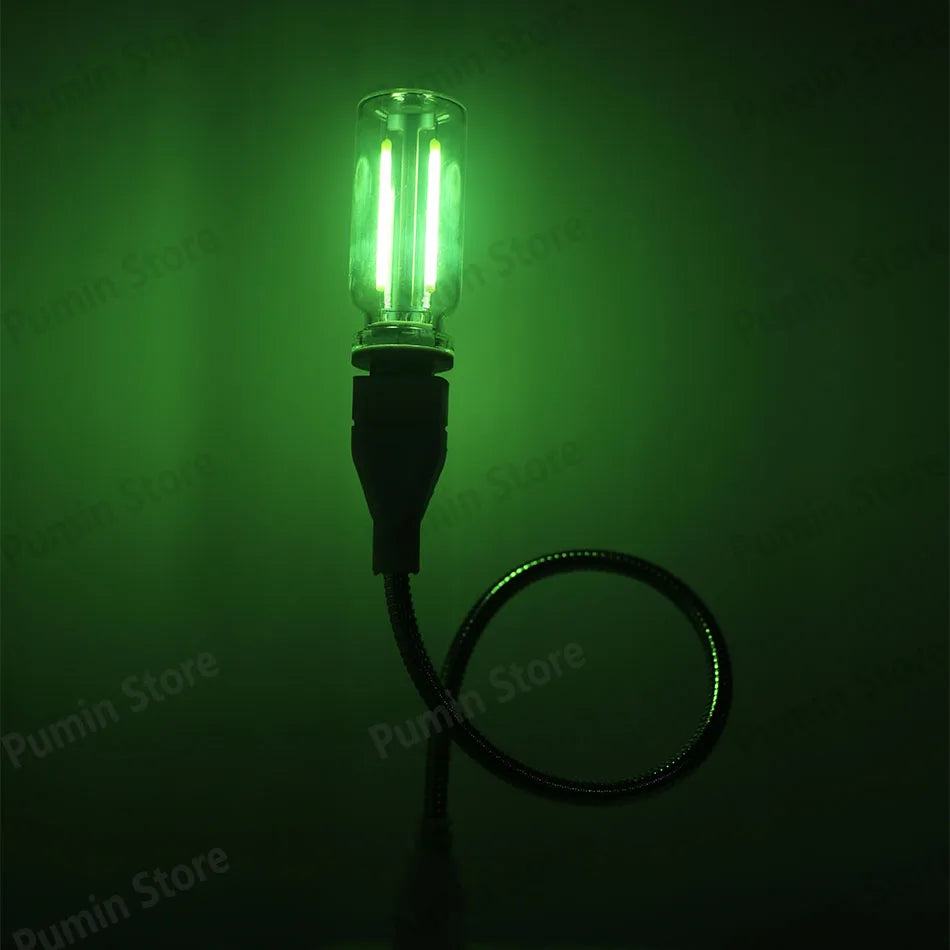 USB Bendable LED Night Light Colorful Flexible Metal Hose Lamp