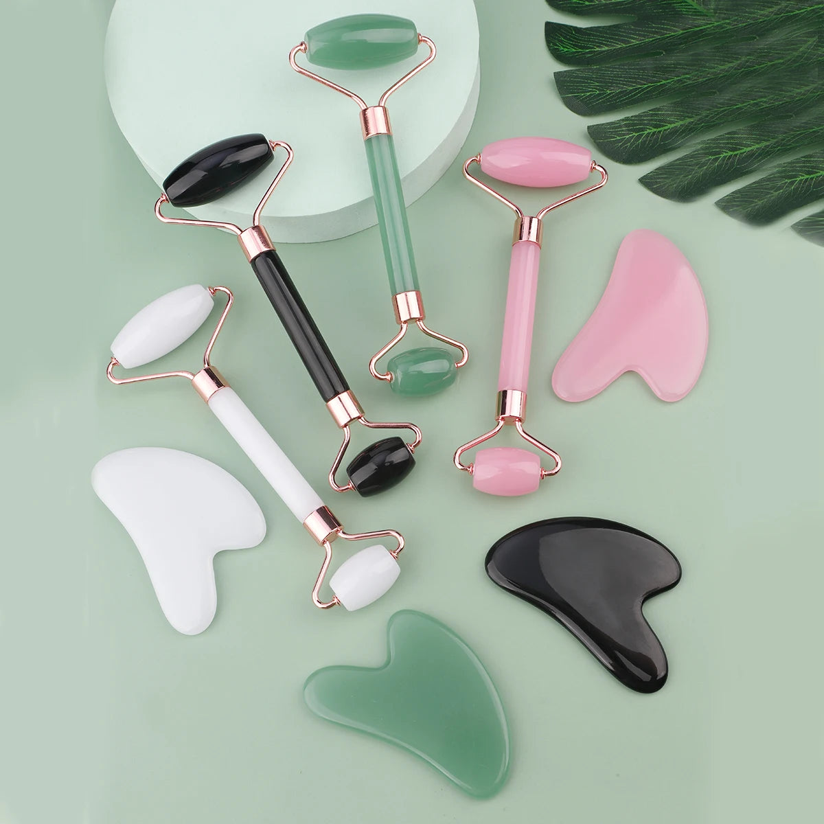 Face Roller Gua Sha Facial Massage Skin Care Tool