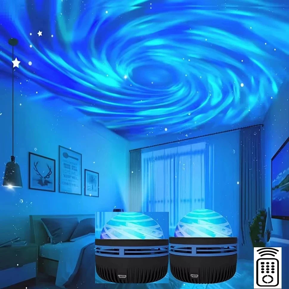 LED Galaxy Star Projector Night Light Colorful Sky Lamp for Bedroom