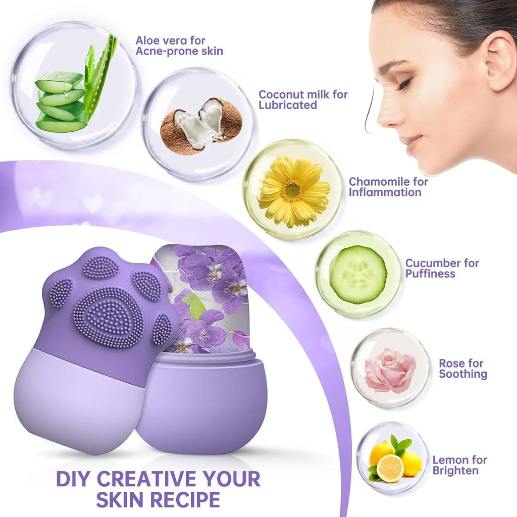 Facial Ice Roller Skin Care Tool Reduce Puffiness Face Massager