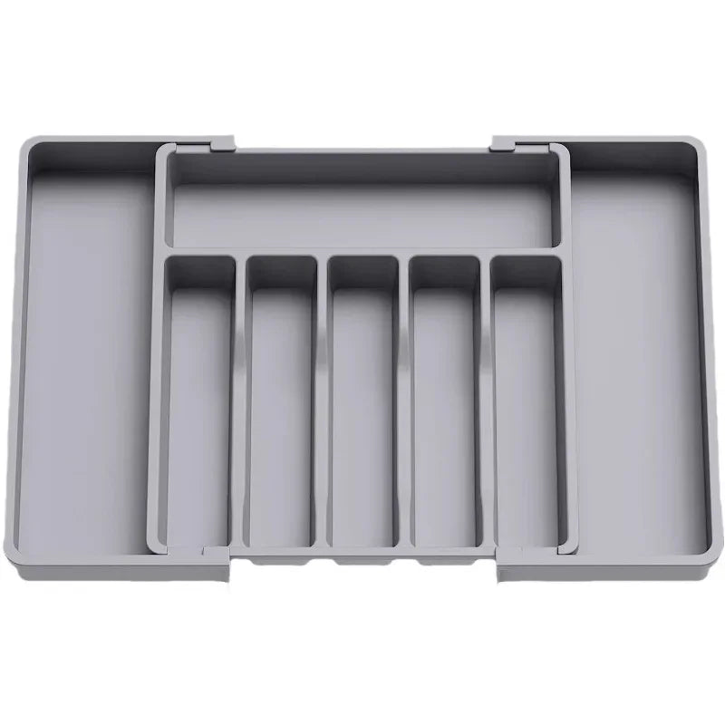 Adjustable Kitchen Drawer Organizer Tray for Cutlery and Utensils
