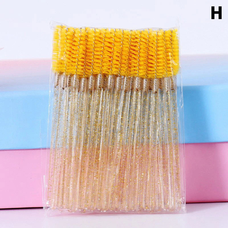 50pcs Disposable Eyelash Brushes Mascara Wand Applicator