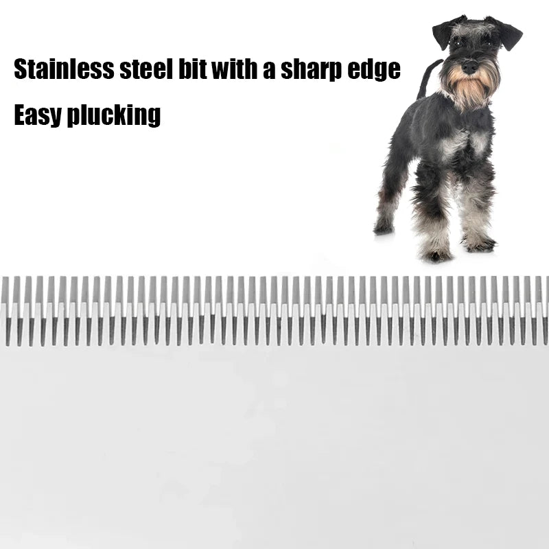Dog Grooming Comb Terrier Stripping Knife Pet Hair Removal Tool