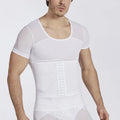 Mens Tummy Control Shapewear T Shirt Waist Trainer Body Shaper