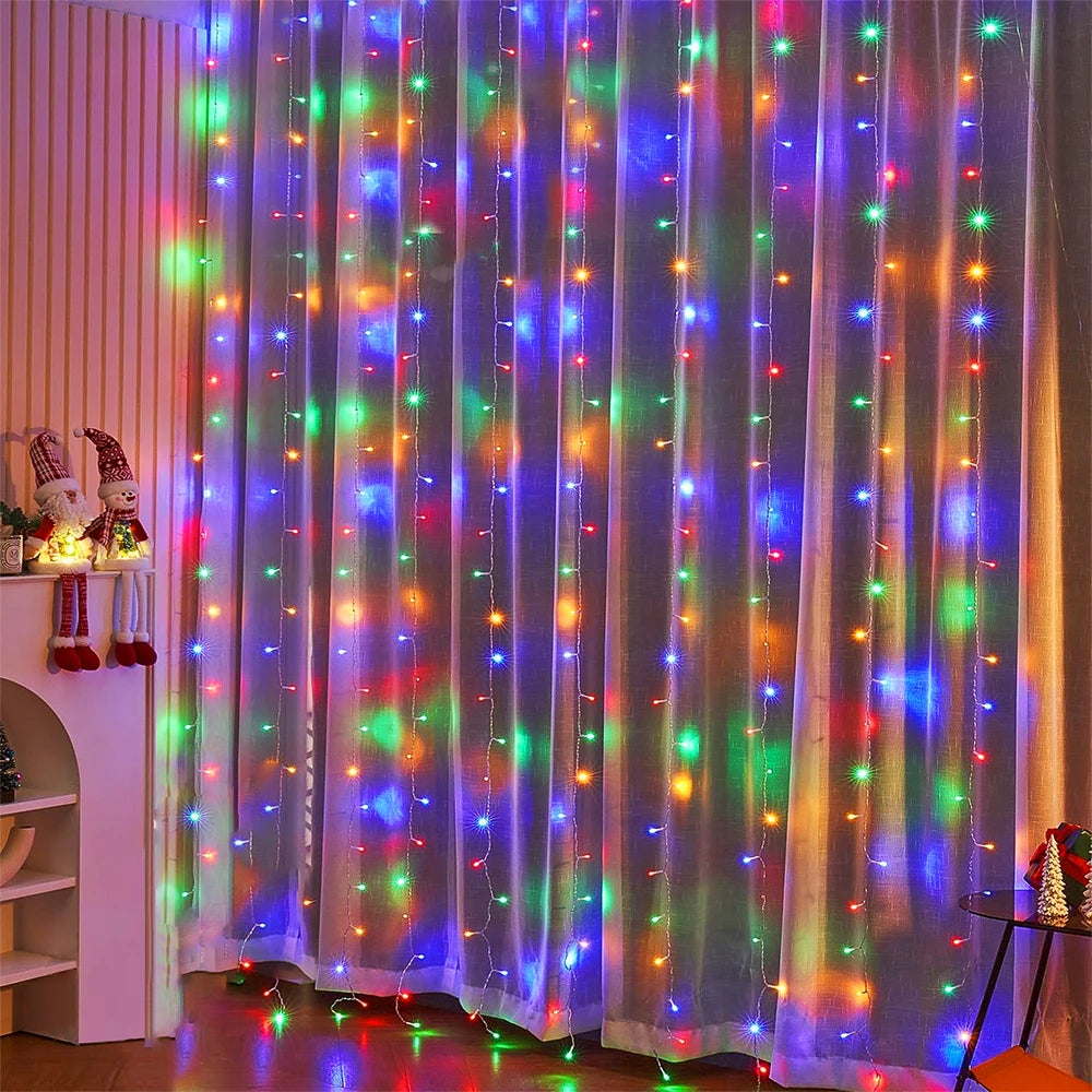 LED Curtain Fairy Lights 220V String Lights for Christmas Decor