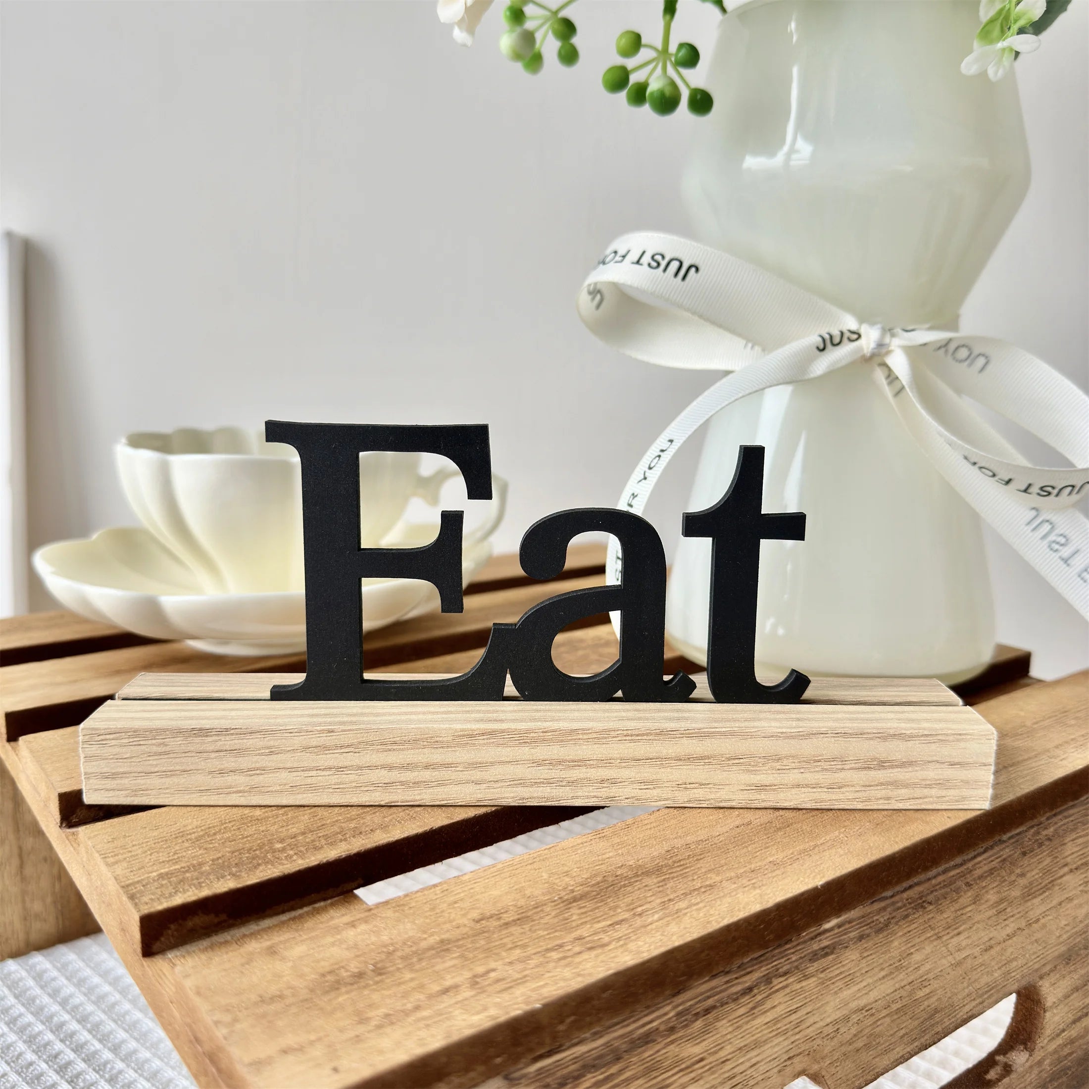 Wooden Inspirational Farmhouse Table Decor Home and Office Sign