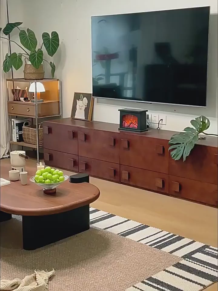 Modern Italian Solid Wood Coffee & Side Table Set