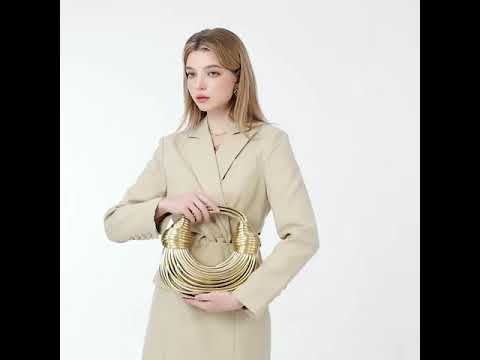 Creative Handwoven Rope Knotted Noodle Hobo Handbag