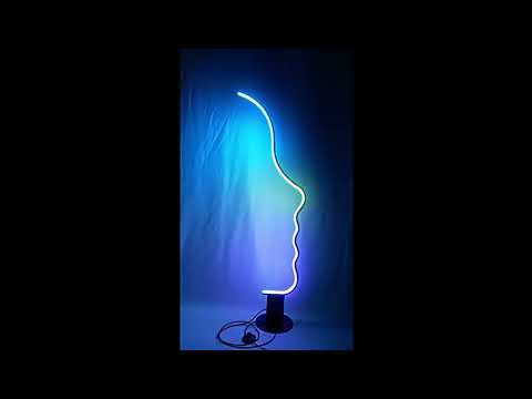 Modern Minimalist Human Face Art LED Floor Lamp